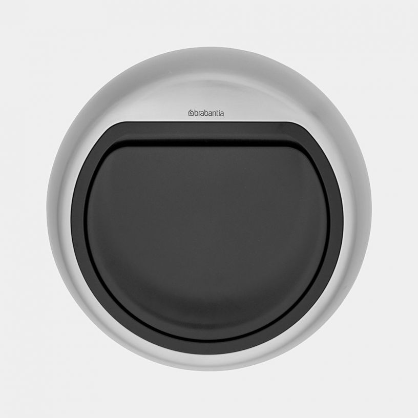 Lid Touch Bin 50 litre JLock Matt Steel Fingerprint Proof Brabantia