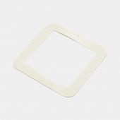 Silicone Rim Square Canister - Light Grey