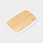 Bamboo Lid with Rim for Nic Bread Bin - Light Grey