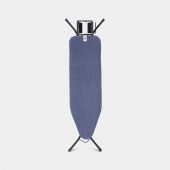 Bügelbrett B 124 x 38 cm, für Dampfbügeleisen - Denim Blue