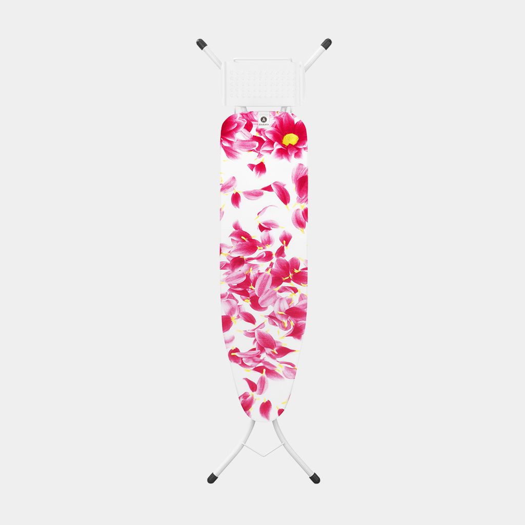Streckmetall Bügeltisch mit Dampfstopmulde, Größe A 110 x 30 cm - Pink Santini