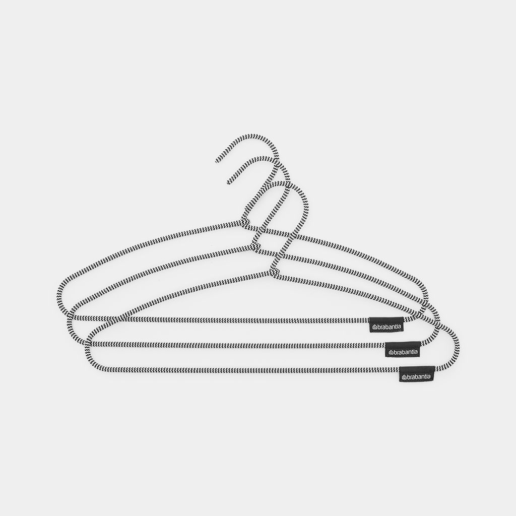 Clothes Hangers Set of 3 - Black / White