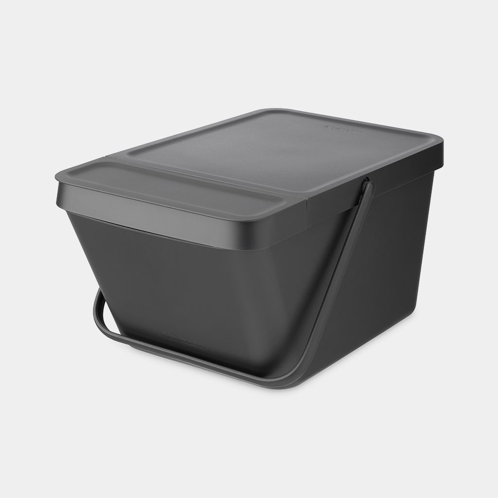 Sort & Go Stapelbarer Abfallbehälter 20 Liter - Dark Grey