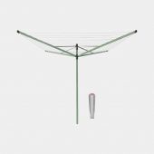 Stendibiancheria a ombrello Lift-O-Matic 50 metri, con picchetto, Ø 45 mm - Leaf Green