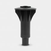 Douille en plastique refermable pour béton pour séchoirs Topspinner et Lift-O-Matic, Ø 45 mm - Black