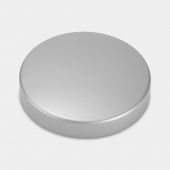 Deckel Vorratsdose, flach, Durchmesser 11cm - Metallic Grey