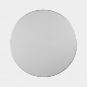 Lid Pedal Bin Silent, 12 litre, diameter 25 cm - Metallic Grey