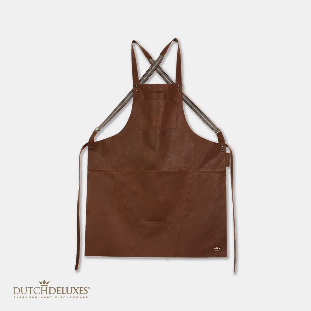 Suspender Style Apron Classic Brown