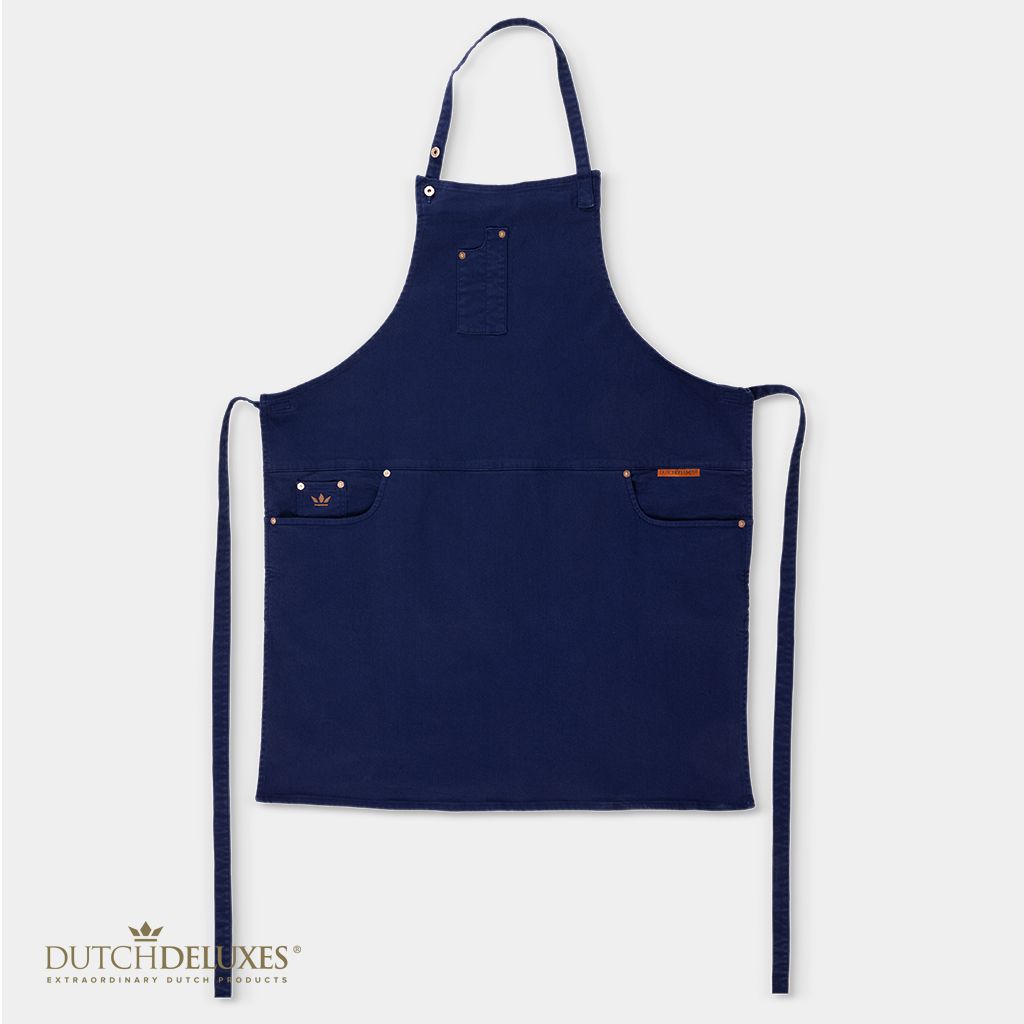 Grembiule 5 Tasche, Vestibilità Comfort, Cotone Biologico - Dark Blue