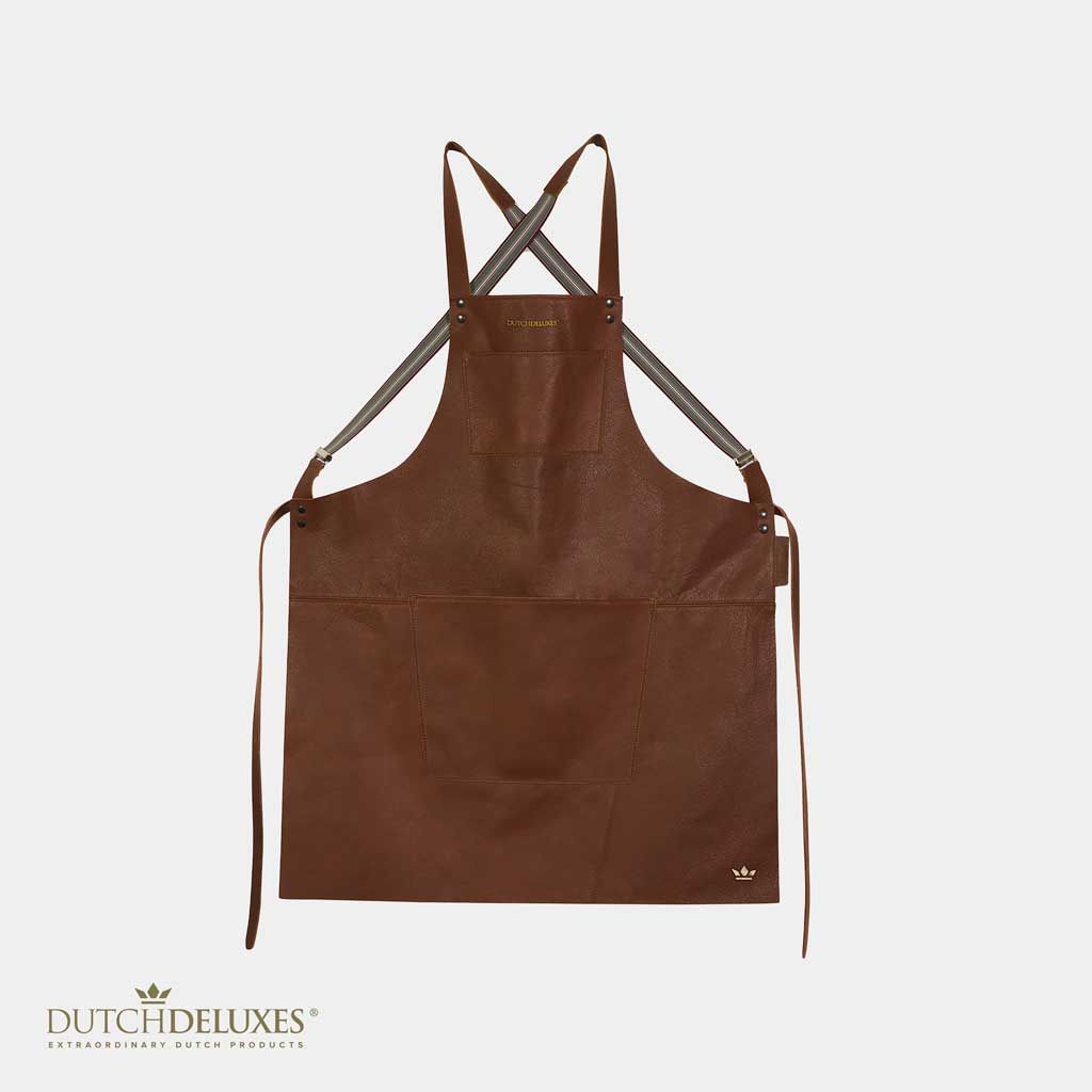 Suspender Style Apron Classic Brown