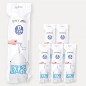 PerfectFit Bags Code D (15-20 liter), 6 rolls of 20 bags