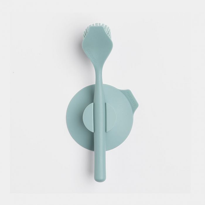 Mint 11 x 23.5 x 6 cm Brabantia 117602 Dish Brush with Suction Cup Holder 