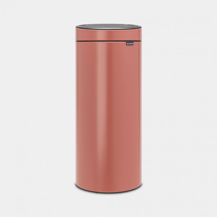 long Geologie Voorzien Touch Bin New 30 liter - Terracotta Pink | Brabantia