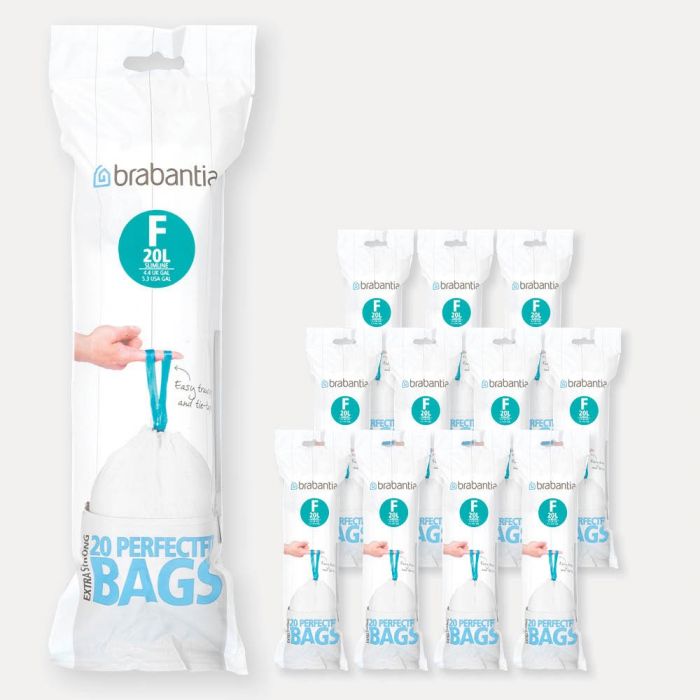 Size F 20 L Slim Brabantia Bin Liners 20 Bags 