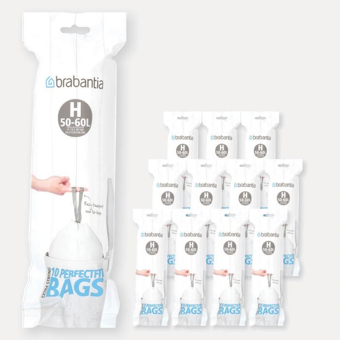 40 Bags 50-60L PerfectFit Bags Code H 
