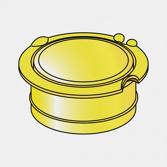 Dop voor diameter 50 mm Yellow |
