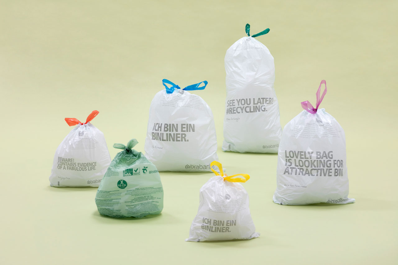 Sac poubelle Brabantia pour trier facilement vos déchets. Le sac adapté à chaque poubelle.